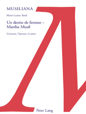 cover image of Un destin de femme – Martha Musil